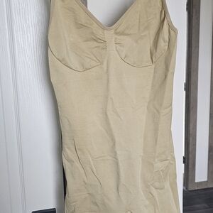 Women's Cream Slip Dress